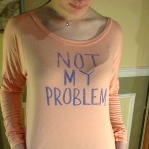 Soft long-sleeved graphic top